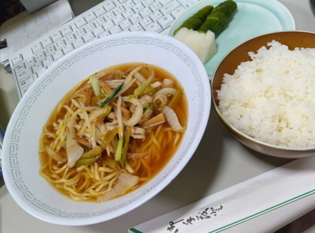 今日のラーメンは、スープです