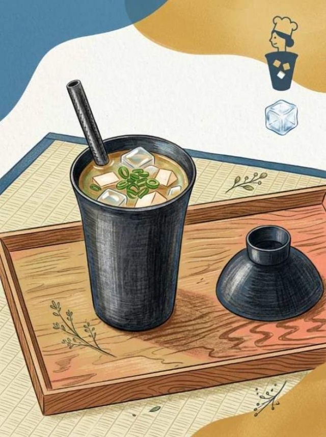 【新感覚】ストローで吸う味噌汁！？「鉄製お椀タンブラー」で飲むアイスみそ汁が凄かった