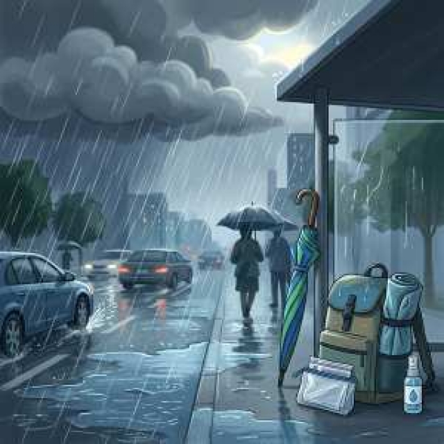 【突然の土砂降り…】ゲリラ豪雨？もうゲリラじゃないね。テロ豪雨ですよ(-_-;)