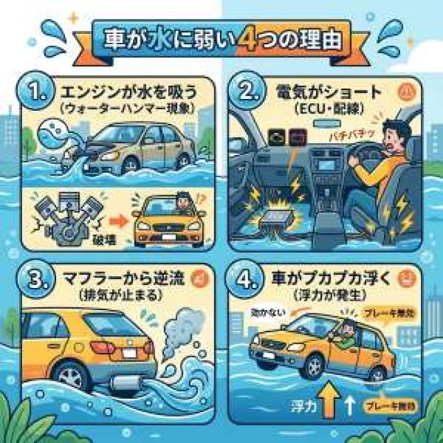 車って雨に弱いんですよね。