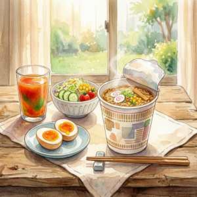 カップ麺を食べ続けると・・・
