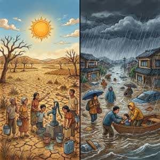 雨ばかりなのに、どうして水不足？不思議ですよね☔