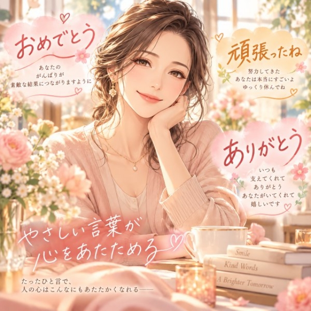 あたたかい言葉って、やっぱり素敵ですよね